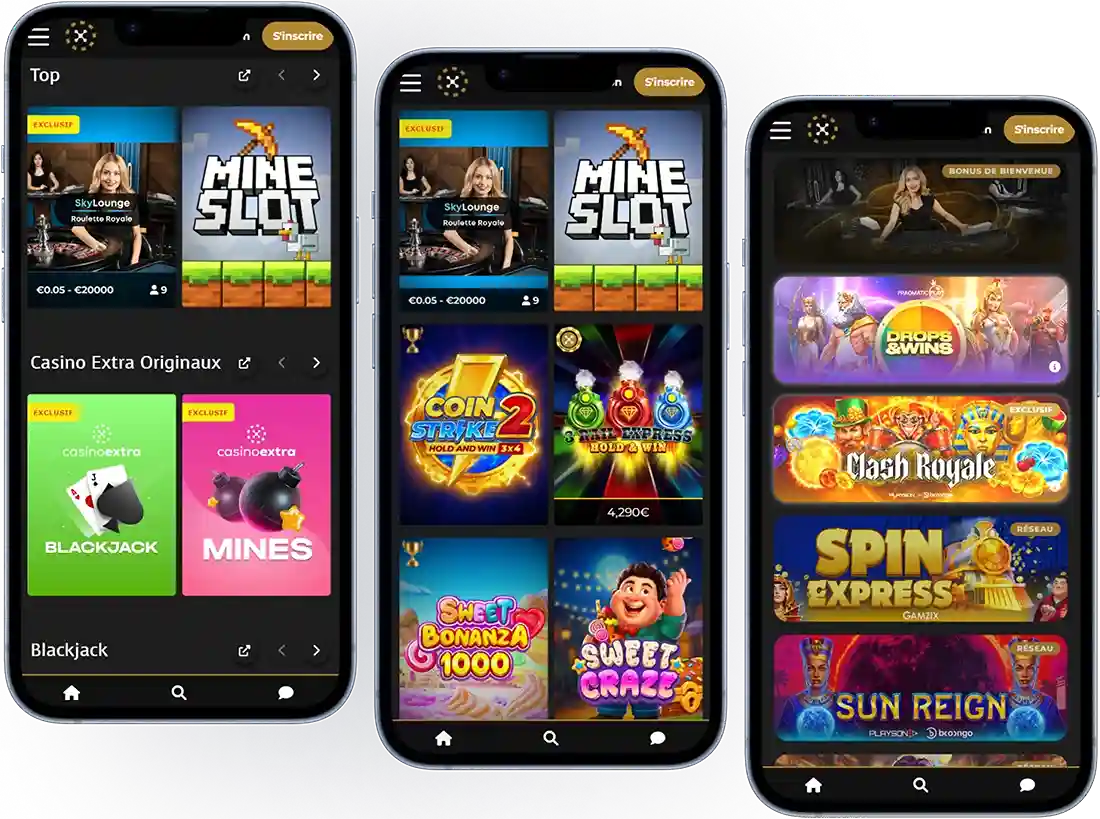 Application Mobile et Utilisation sur Casino Extra